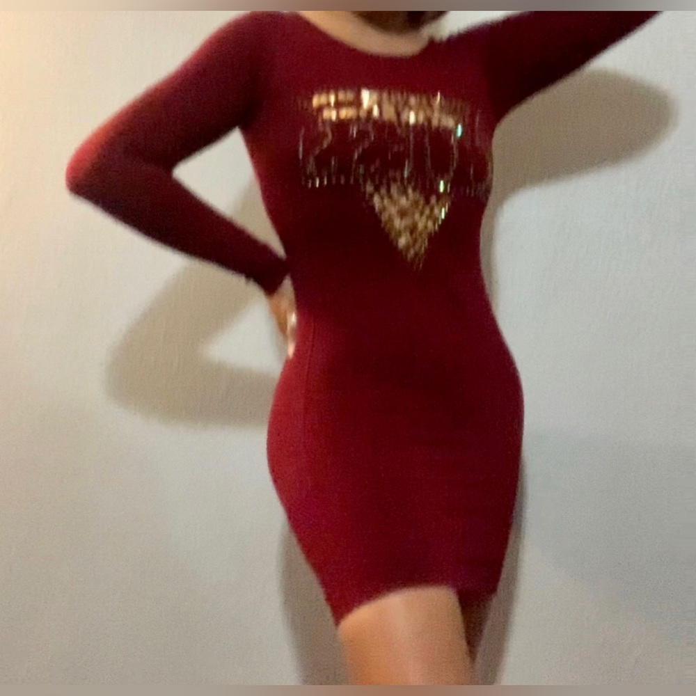Burgundy Guess Dress